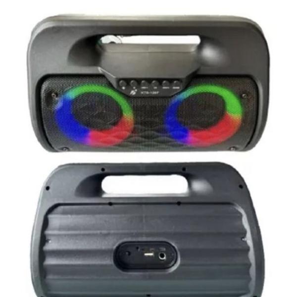 KTS-1267 Portable Wireless Bluetooth Speaker with FM Radio, USB, TWS & LED Lights – 20W Output