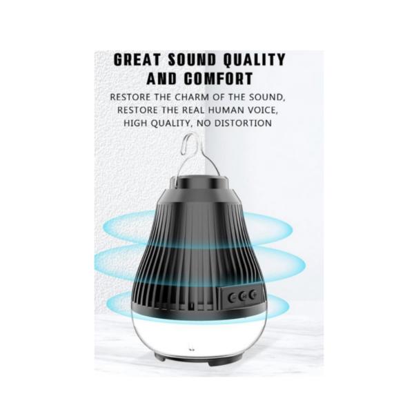 ZQS1317 Camping Hanging Light Bluetooth Speaker – 8W Wireless Speaker with LED Lantern & 1500mAh Battery