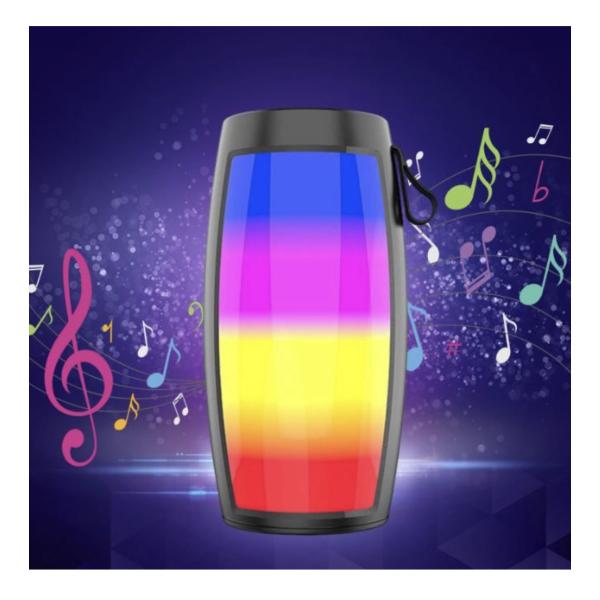 ZQS1202 Super Bass Mini Portable Bluetooth Speaker – 1500mAh Battery, RGB LED Light, Wireless Audio