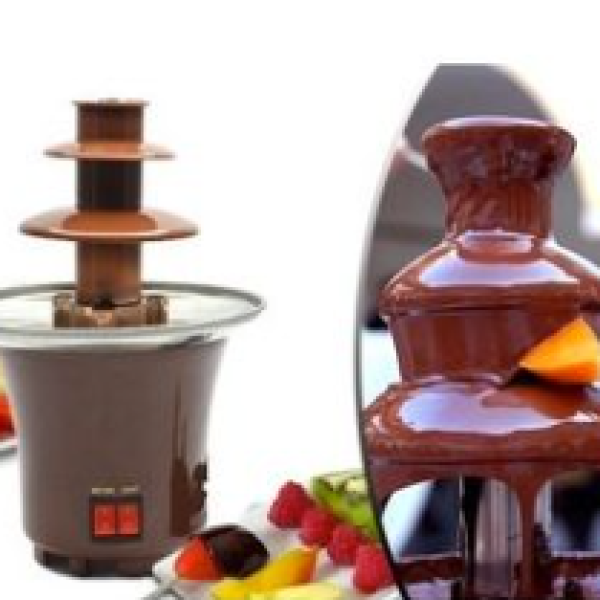 Mini Chocolate Fondue Fountain | Perfect for Parties, Desserts & Snacks | Elegant, Easy-to-Use Chocolate Fountain